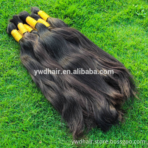 8A 1kg unprocessed 100% virgin brazilian human hair virgin bulk hair ponytail natural human hair